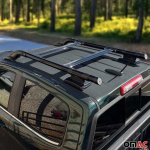Nissan Frontier Roof Rails - Omac - Shark Alu - Black - '15-'19